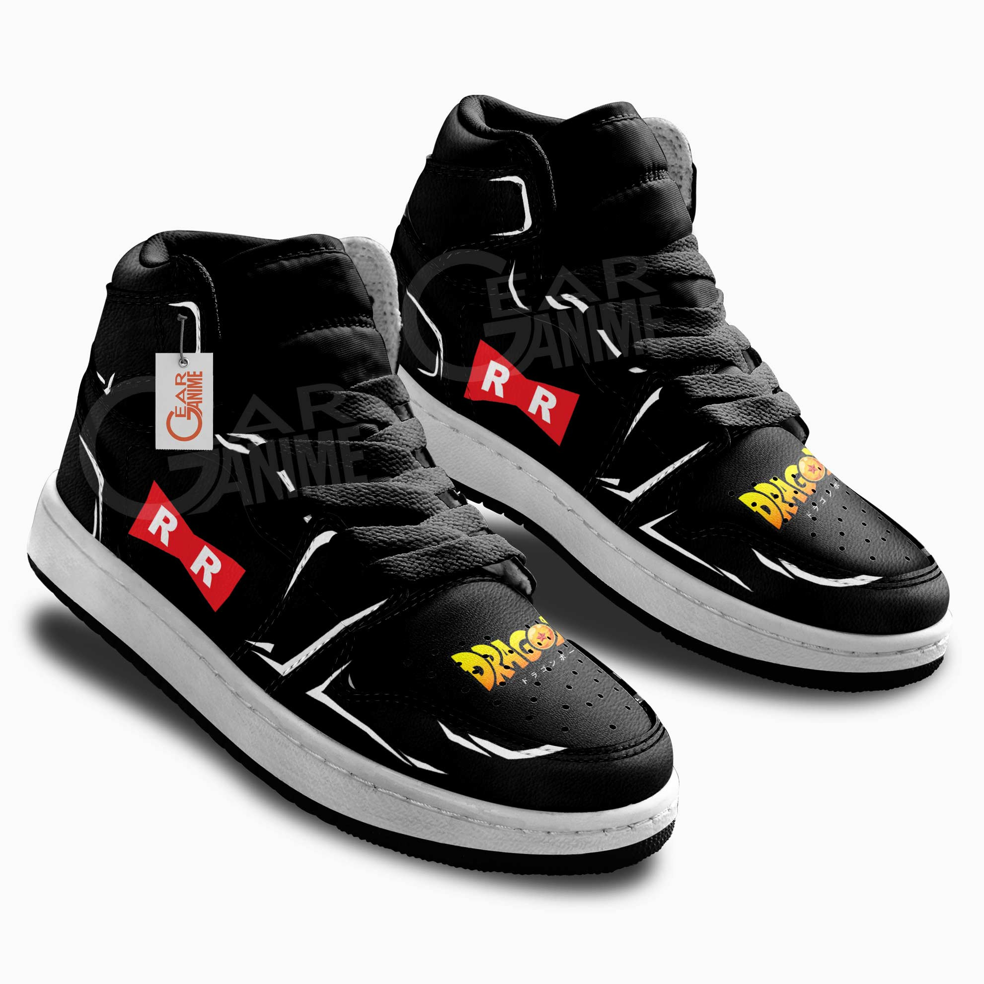 Red Ribbon Army Symbol Kids Sneakers Custom Anime Kids Shoes