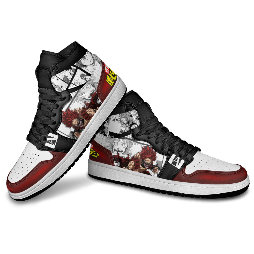 Red Riot JD1s Sneakers My Hero Academia Anime Shoes Mix Manga, Air Jordan Hightop