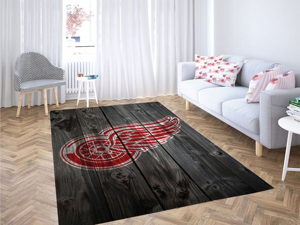 Red Wings Background Living Room Modern Carpet Rectangle Rug
