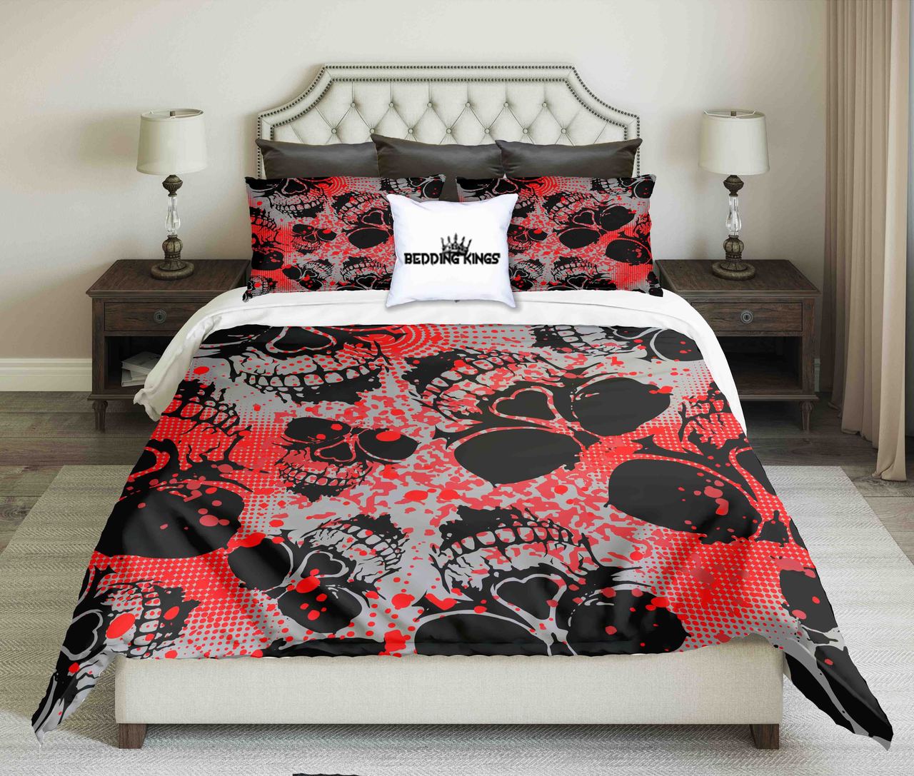 Redblackkull Design Kings 3D Customized Duvet Cover Bedding Set