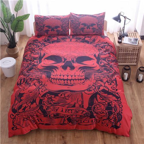 Redkull Printed 3D Customized Duvet Cover Bedding Set
