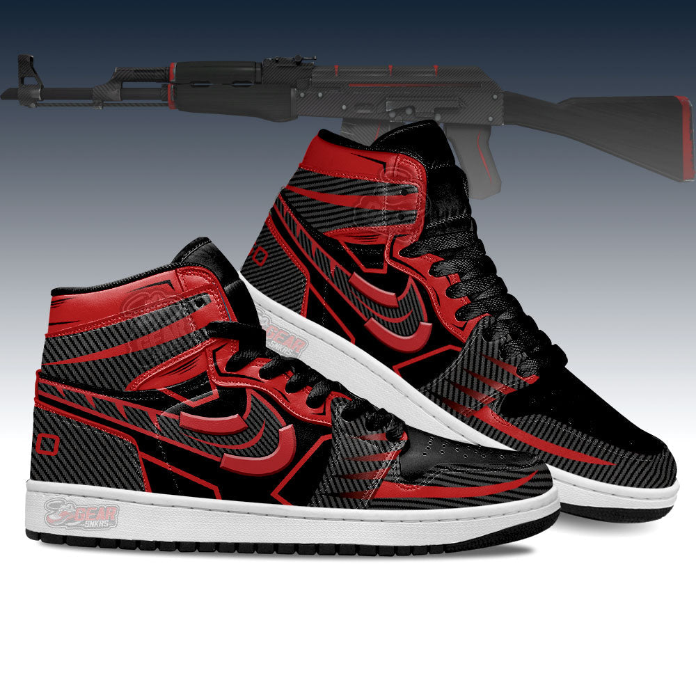 Redline Counter-Strike Skins JD Sneakers Shoes For Fans, Air Jordan Hightop
