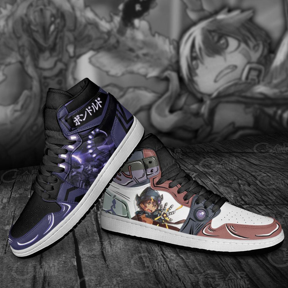Reg and Bondrewd JD1s Sneakers Anime Made in Abyss Shoes, Air Jordan Hightop