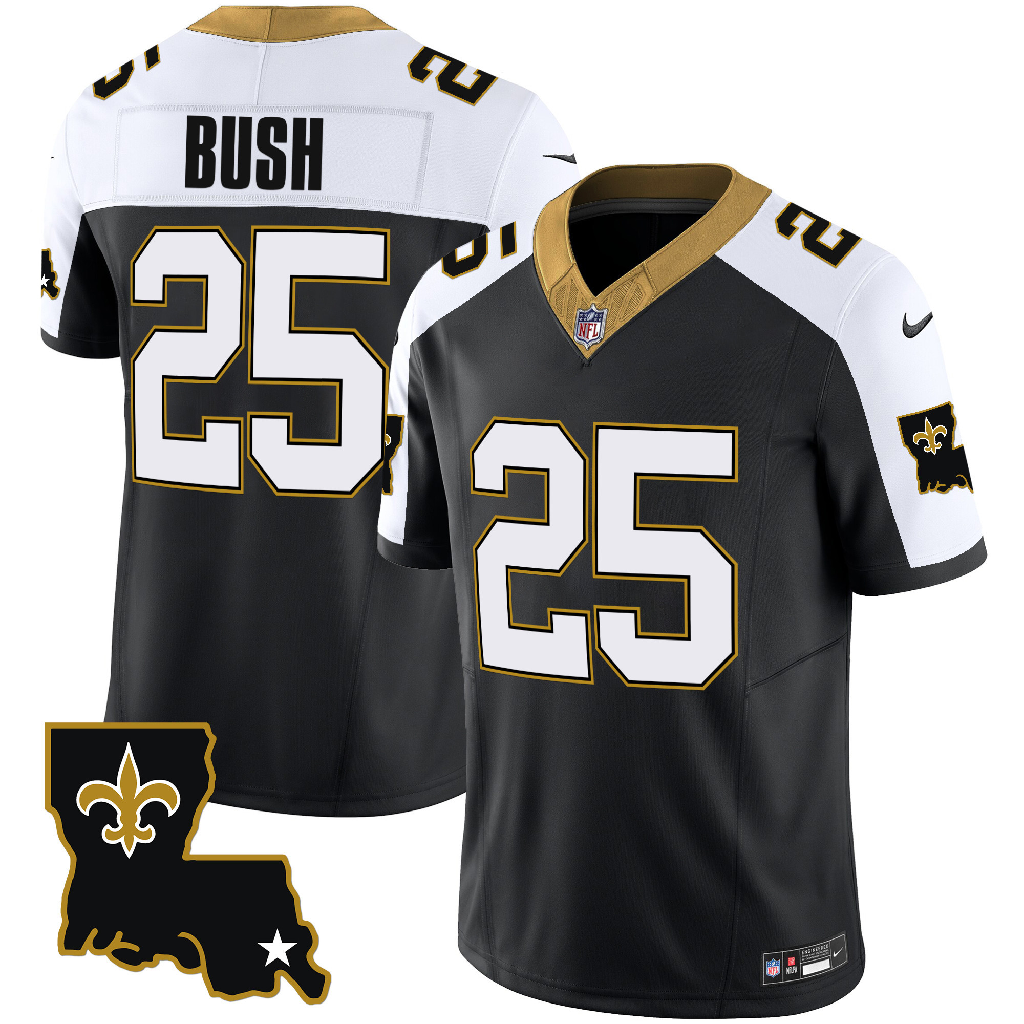 Reggie Bush Men's New Orleans Saints 1987 Legacy Vapor Alternate Jersey - All Stitched 