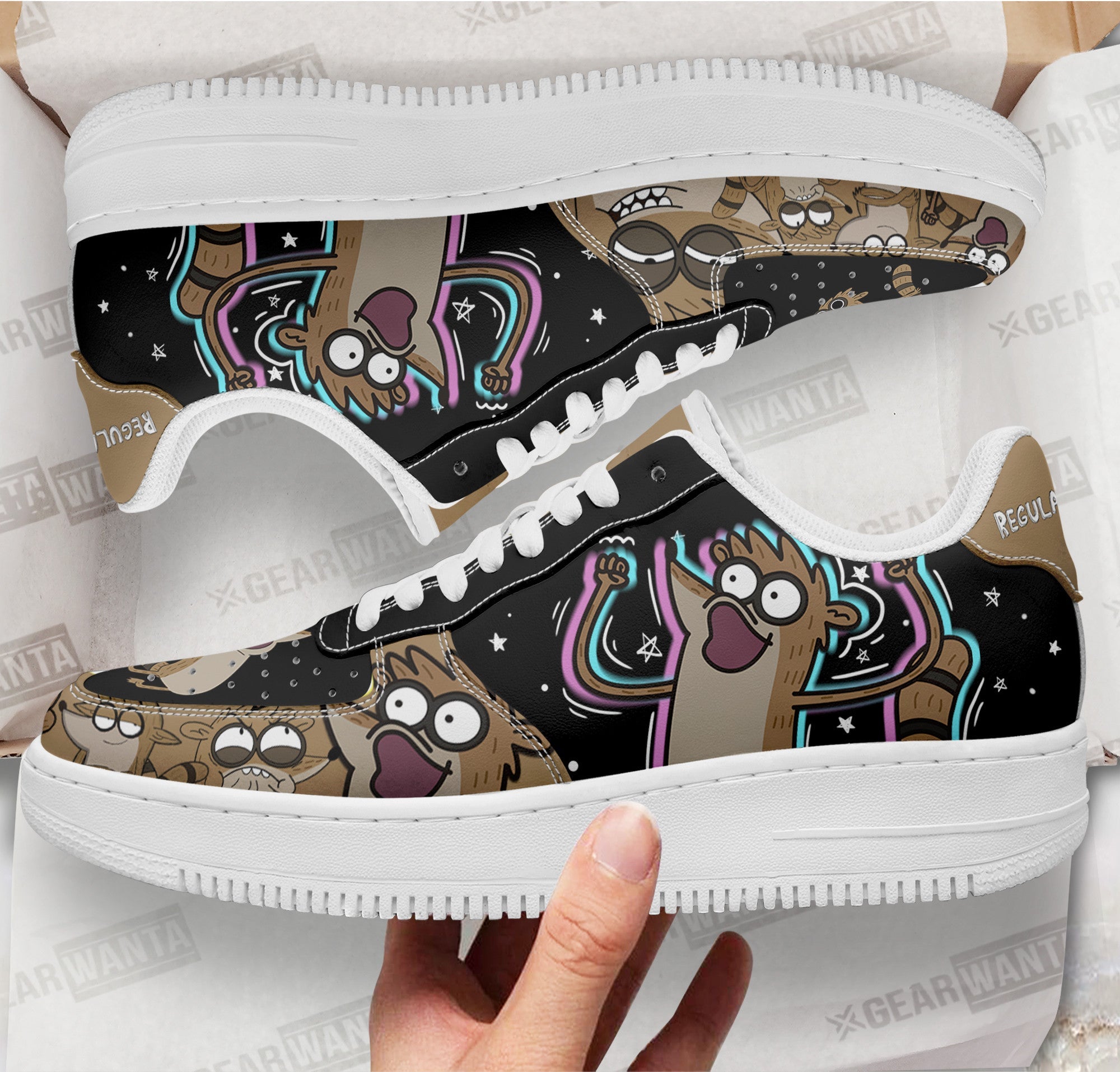 Regular Show Rigby Air Sneakers Custom Shoes