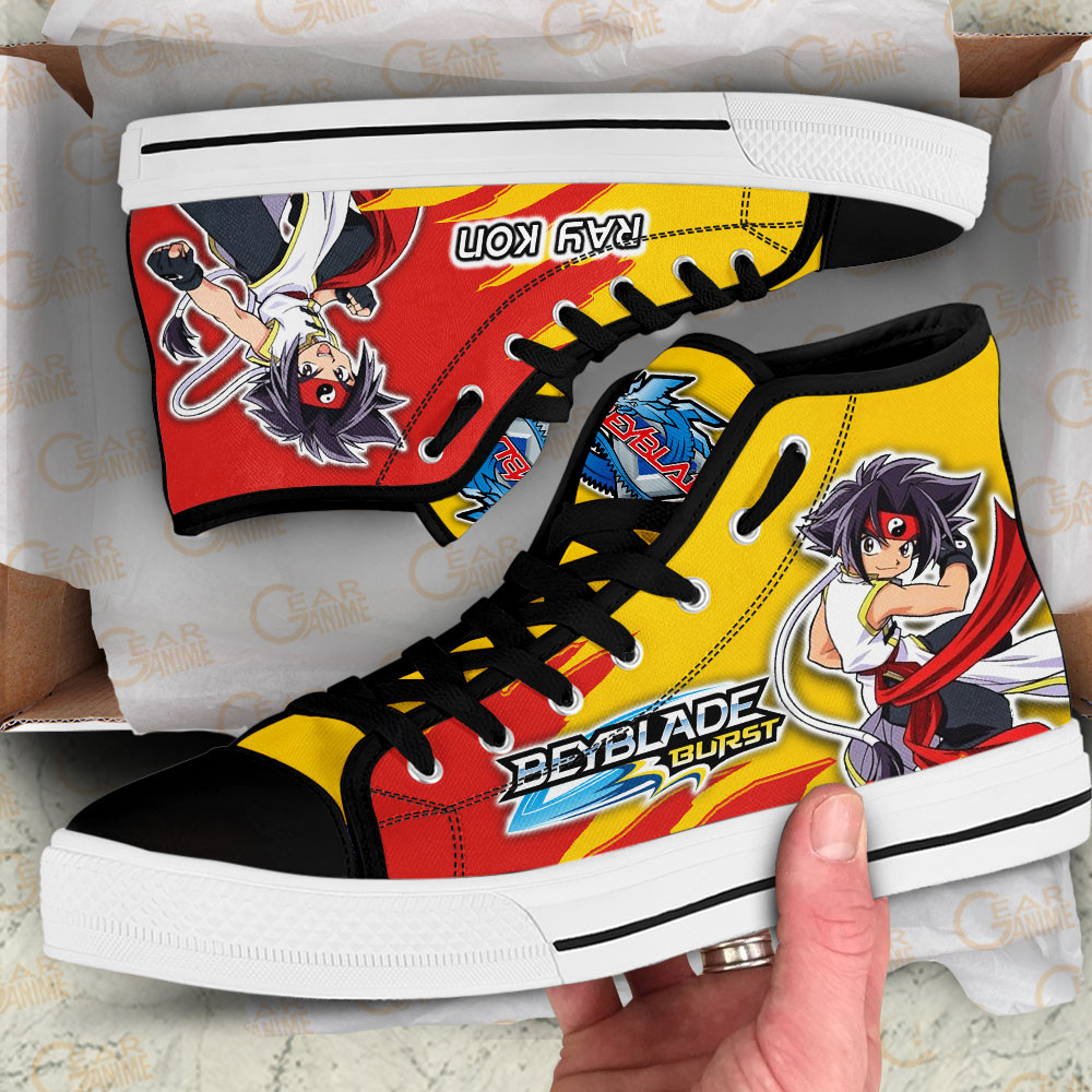 Rei Kon High Top Shoes Beyblade Anime Sneakers