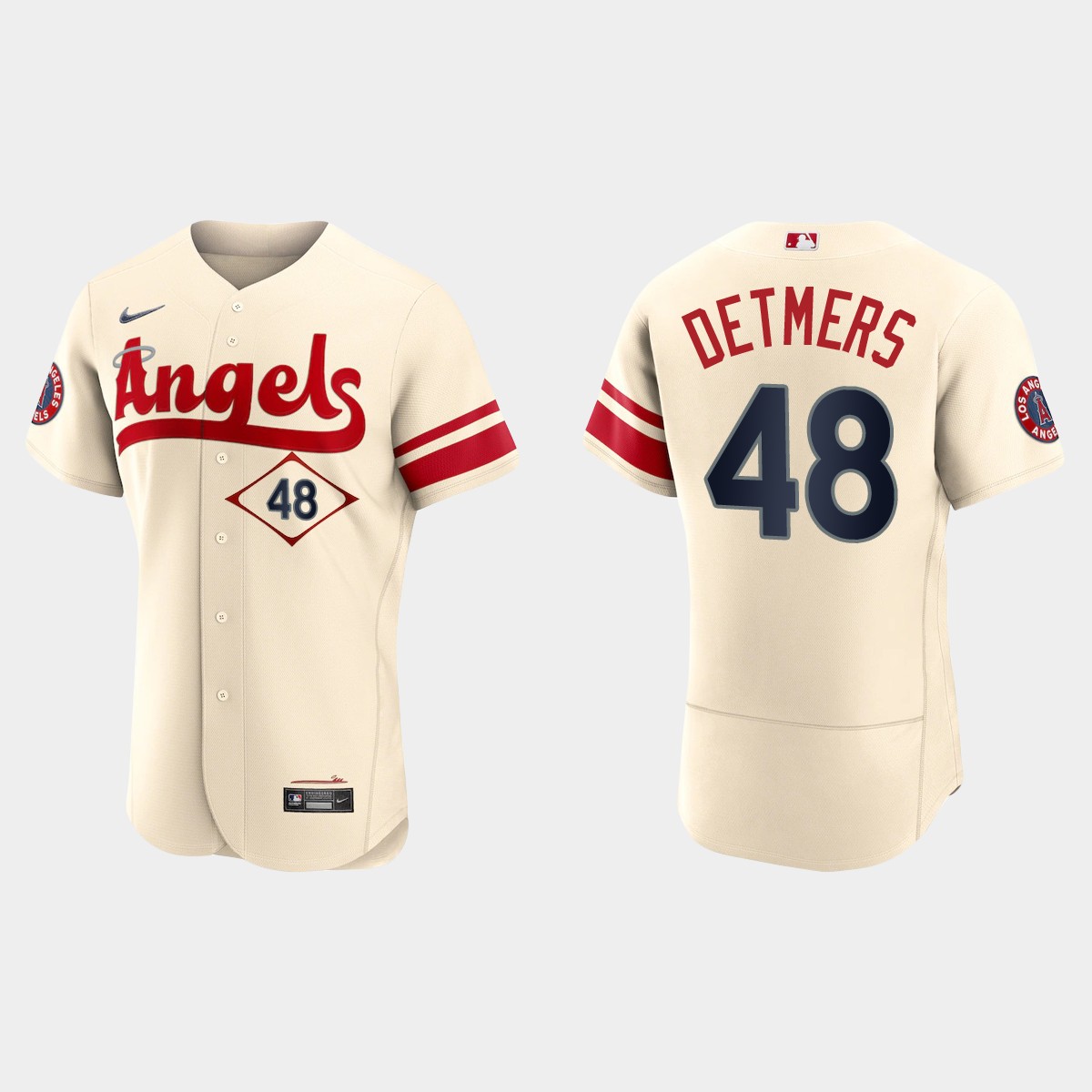 Reid Detmers Los Angeles Angels 2022 City Connect Jersey - Cream