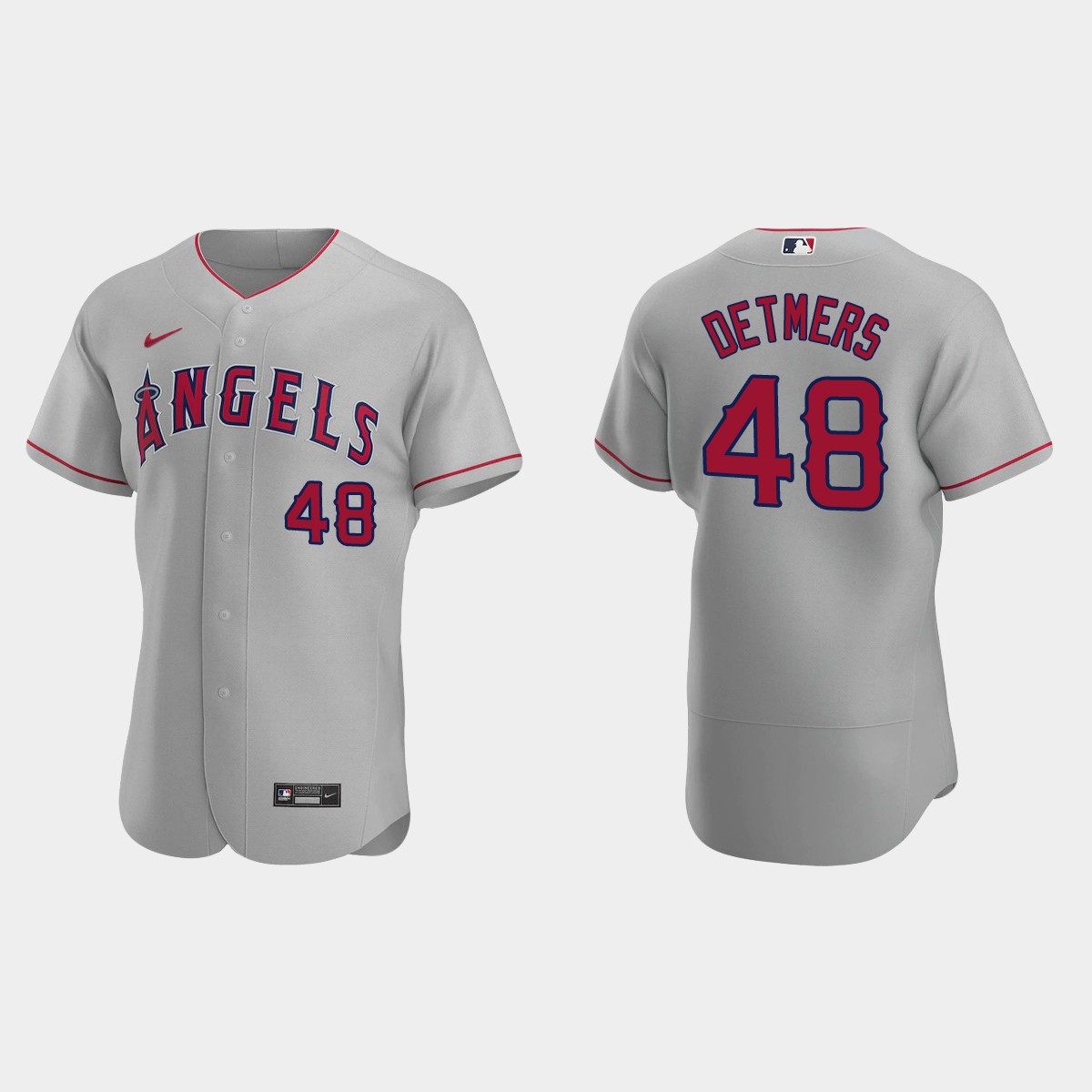 Reid Detmers Los Angeles Angels Road Jersey - Gray