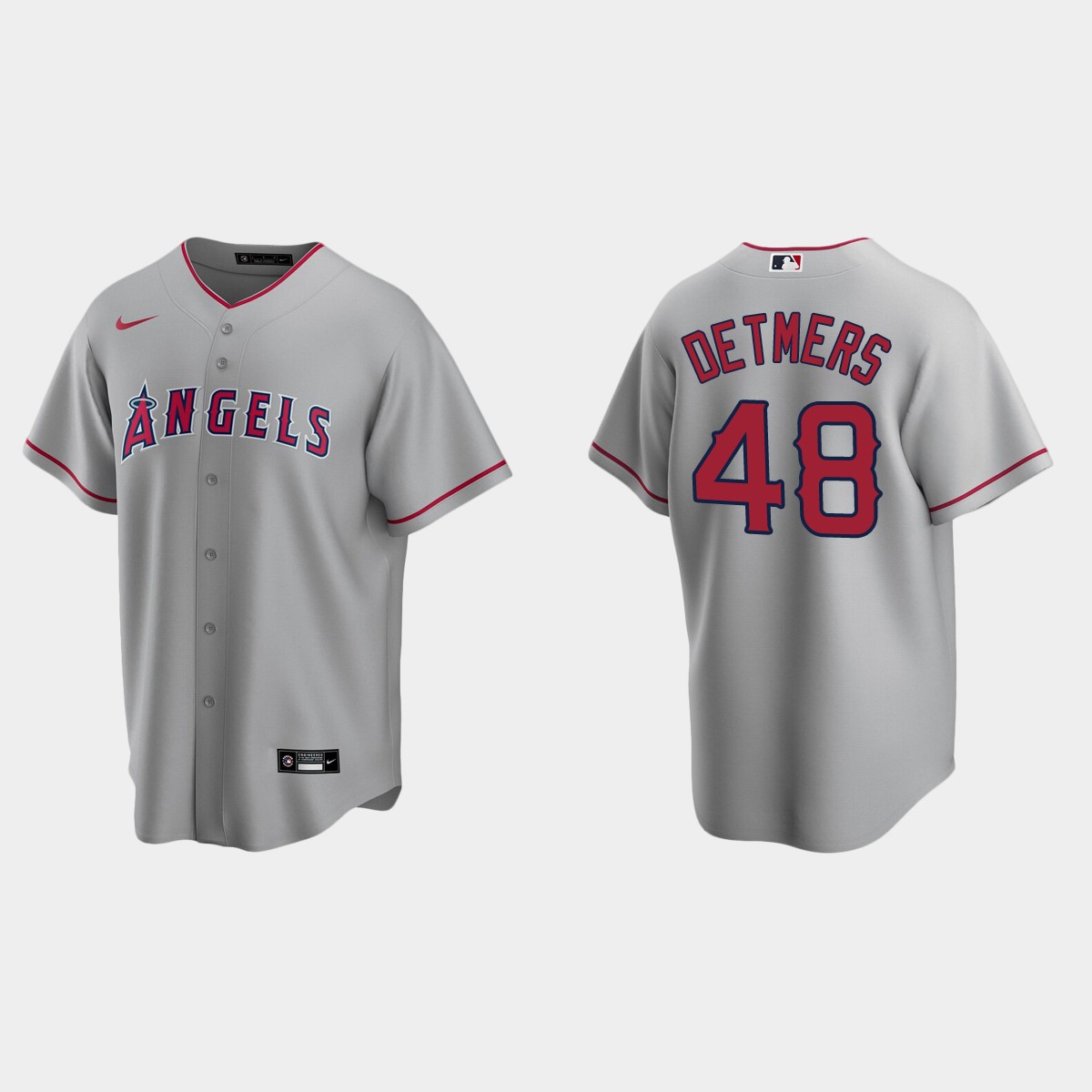 Reid Detmers Los Angeles Angels Road Jersey - Gray