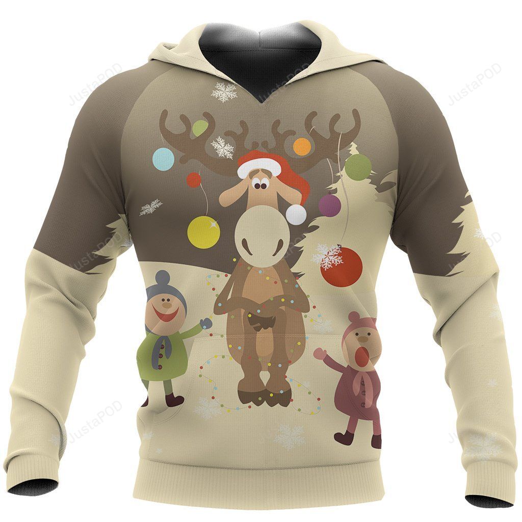 Reindeer Christmas Hoodie Christmas Children Is Not A Date It Is A State Of Mind For Unisex 3D Hoodie