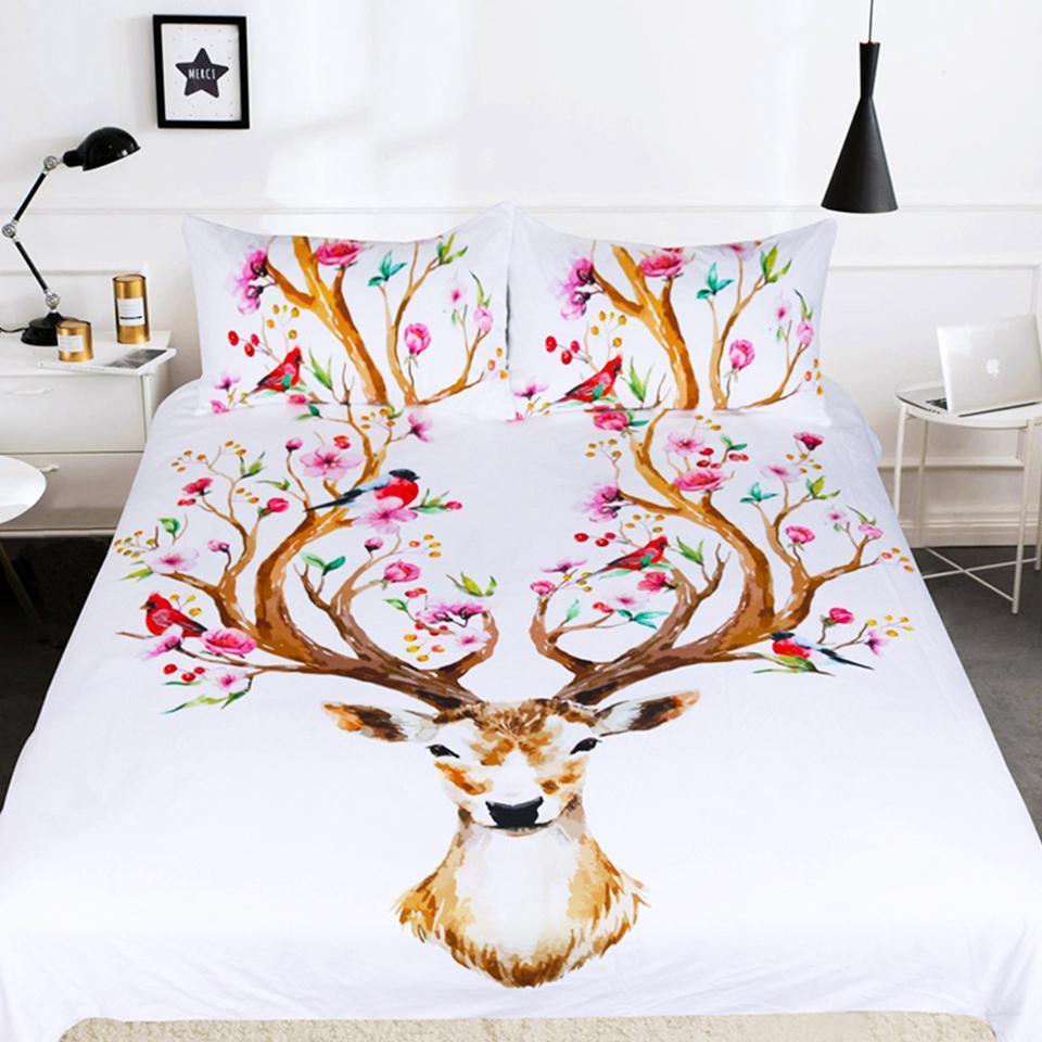 Reindeer Of Life Duvet Cover Bedding Set