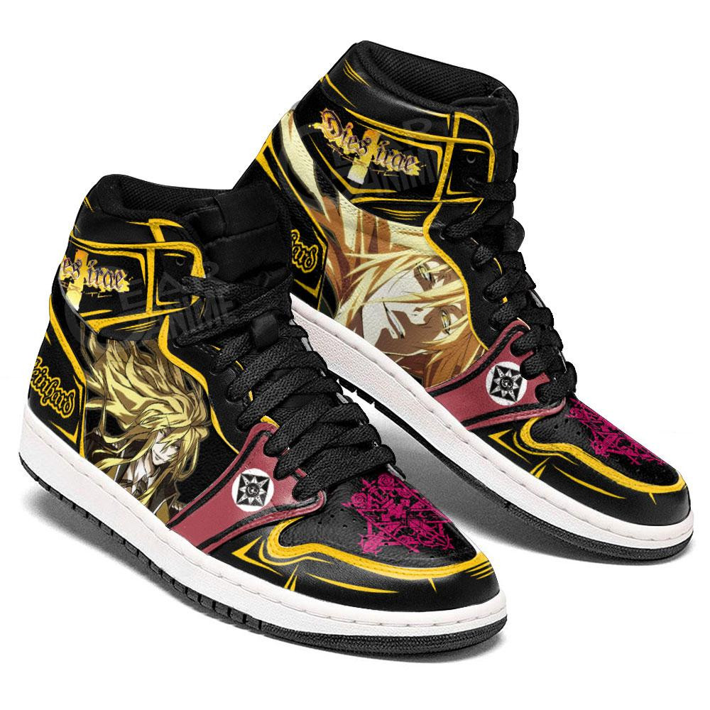Reinhard Heydrich JD1s Sneakers Dies Irae Anime Shoes, Air Jordan Hightop