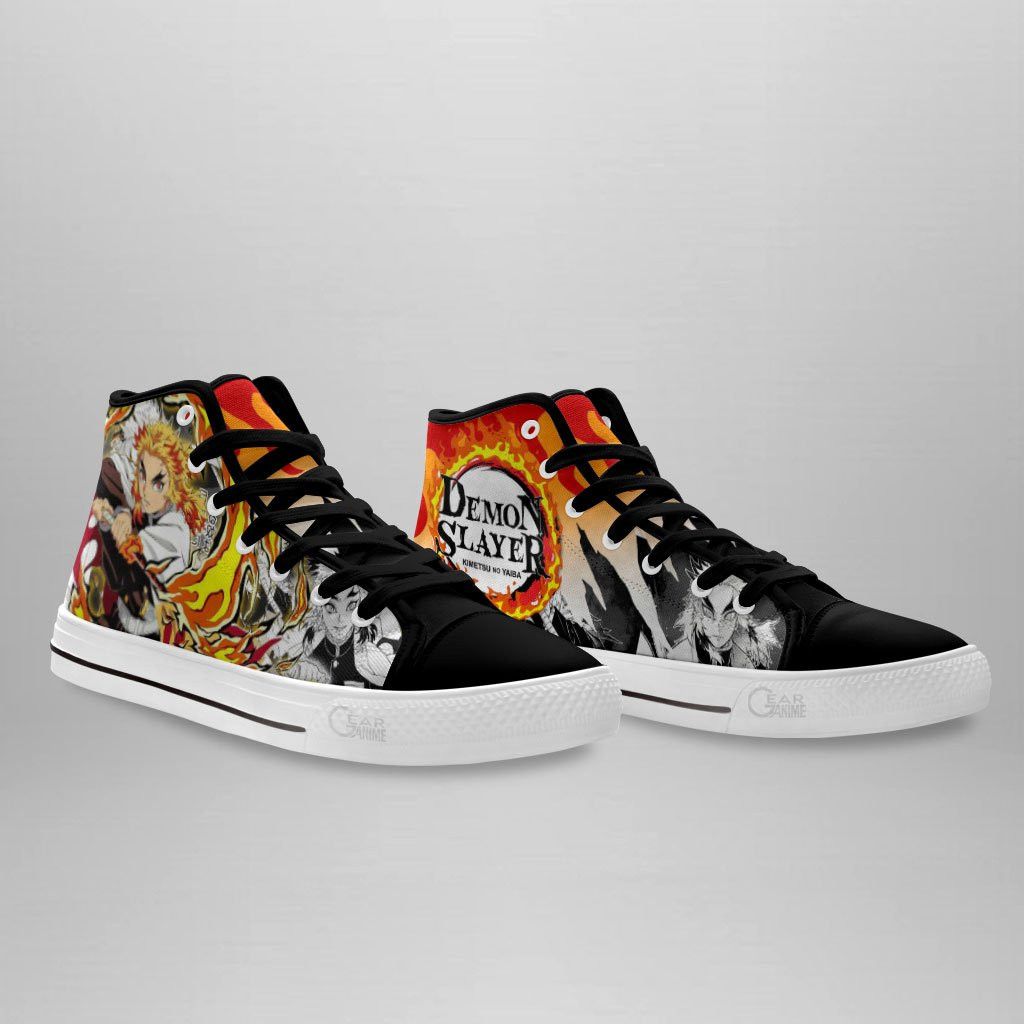 Rengoku High Top Shoes Custom Anime Demon Slayer Sneakers