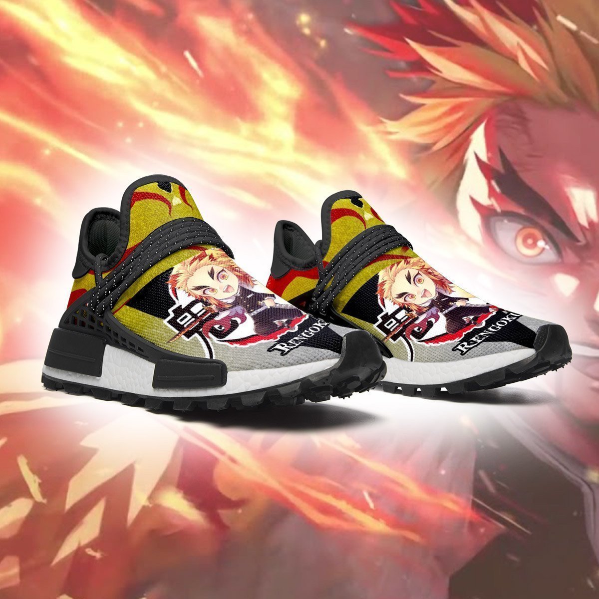 Rengoku Shoes Demon Slayer Anime Sneakers, NMD Shoes