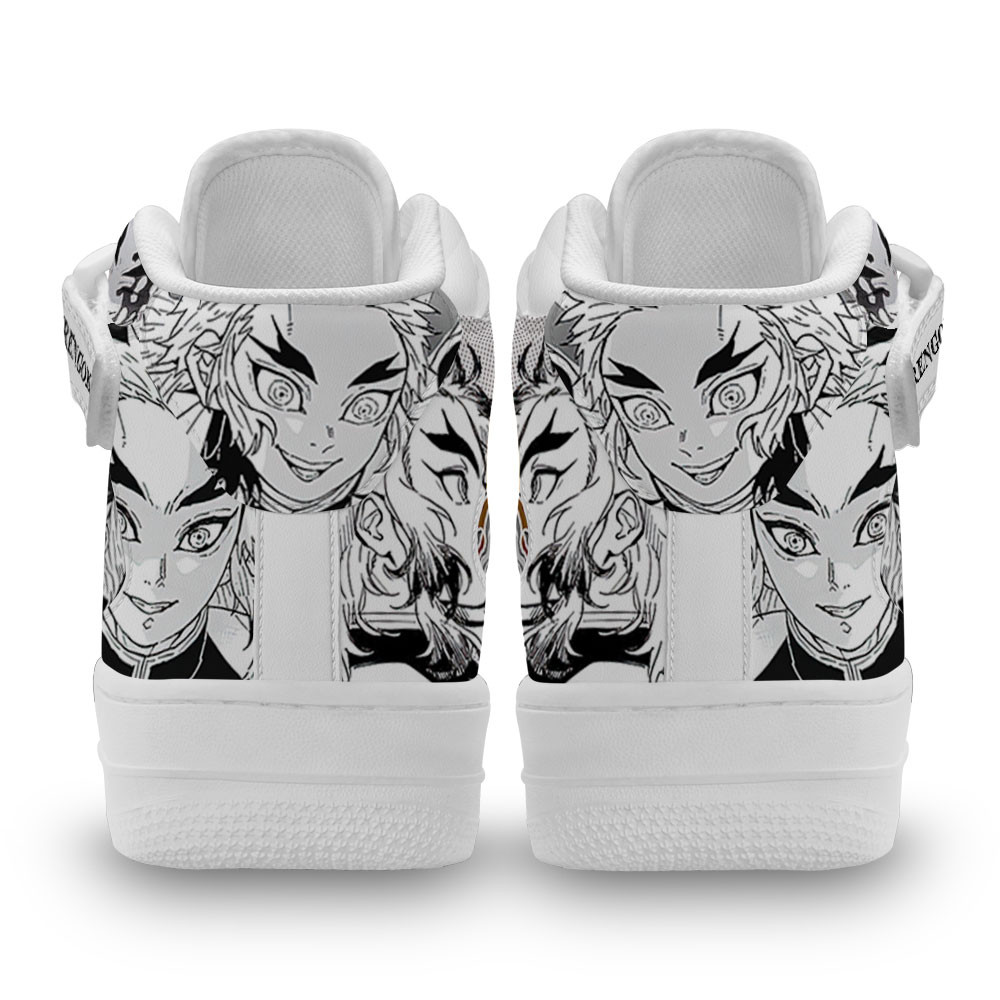 Rengoku Sneakers Air Mid Demon Slayer Anime Shoes Mix Manga