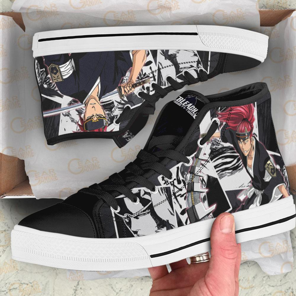 Renji Abarai High Top Shoes Custom Bleach Anime Sneakers