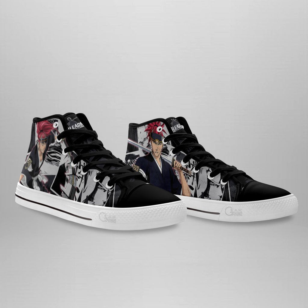 Renji Abarai High Top Shoes Custom Bleach Anime Sneakers