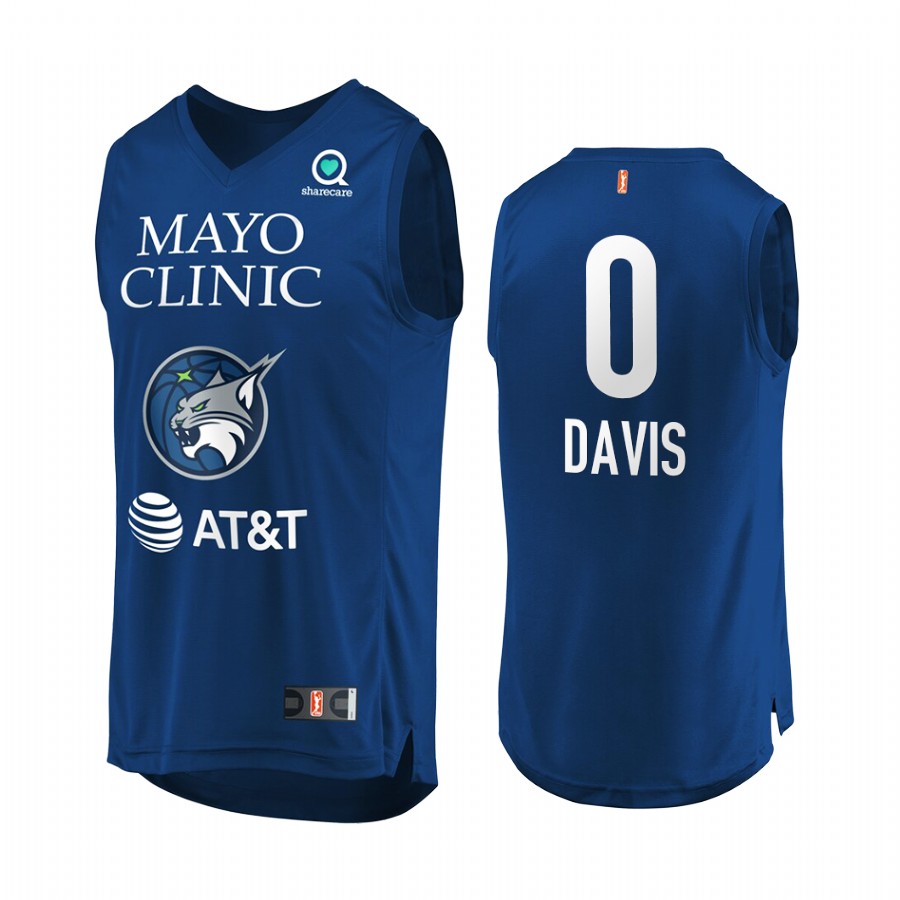 Rennia Davis WNBA 2021 Draft First round Men Royal Jersey