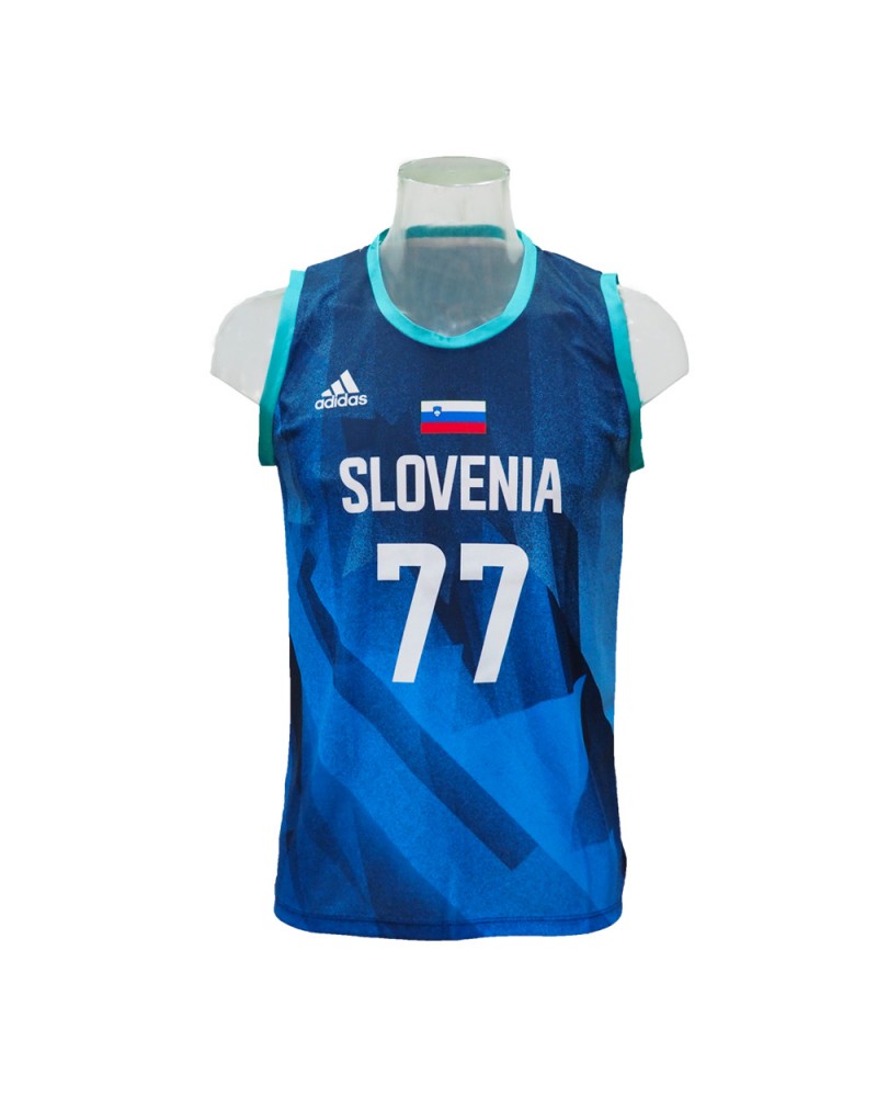 Adidas Luka Doncic Eslovenia Azul FIBA World Cup Basketball Jersey