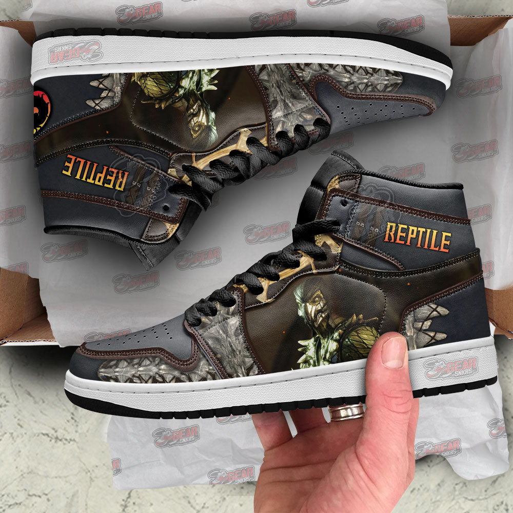 Reptile Mortal Kombat JD Sneakers Shoes For Fans, Air Jordan Hightop