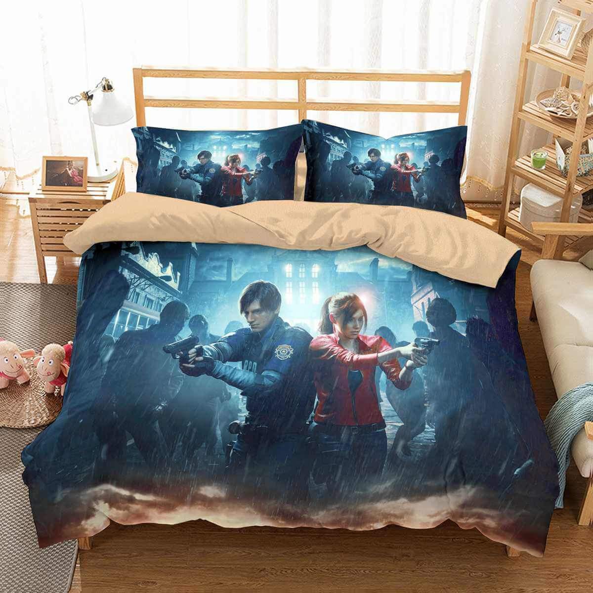 Resident Evil 3D Customized Duvet Cover Bedding Set