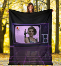 Resident Evil Game Fleece Jill Valentine Appear On Tv Fleece Blanket