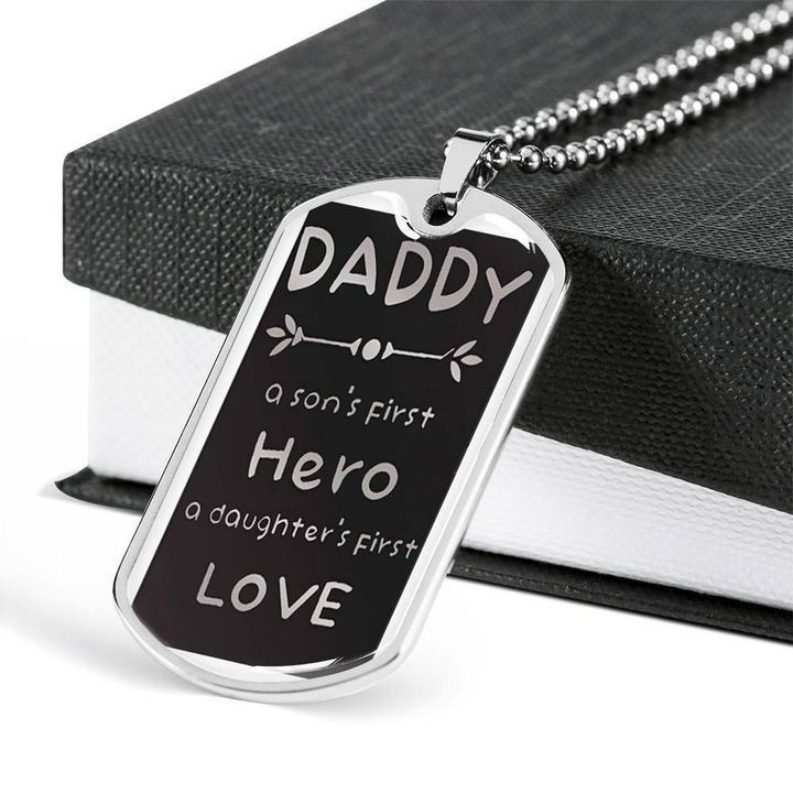 Responsibility Of A Daddy Dog Tag Necklace Gift For Dad