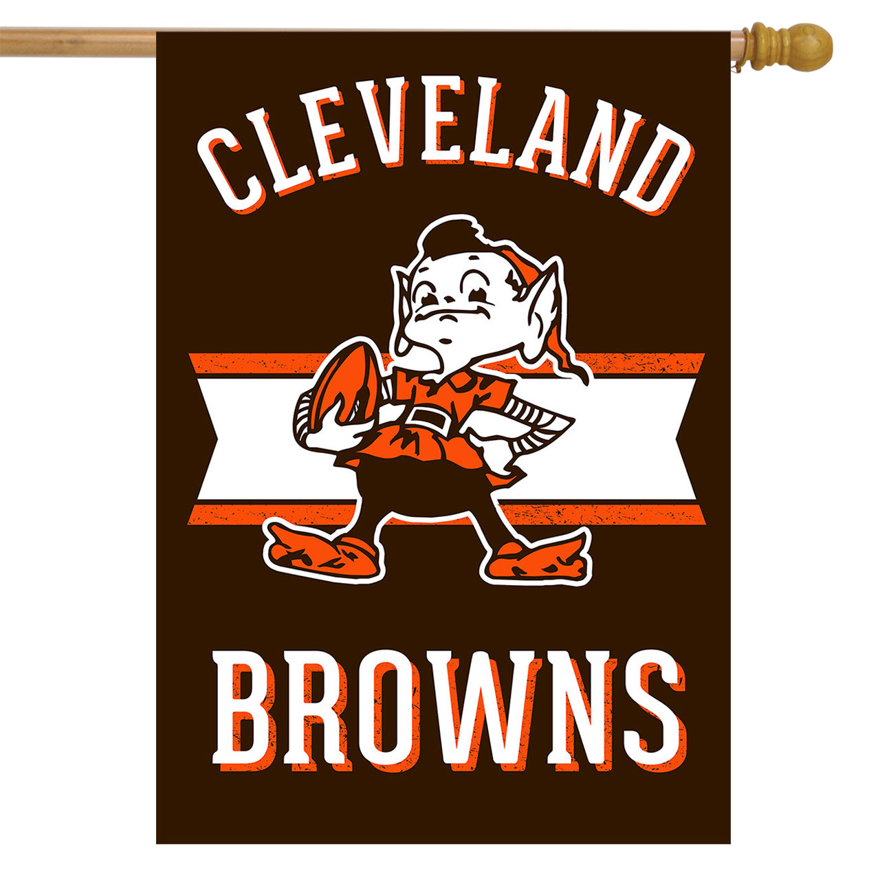 Retro Cleveland Browns NFL Garden Flag, House Flag