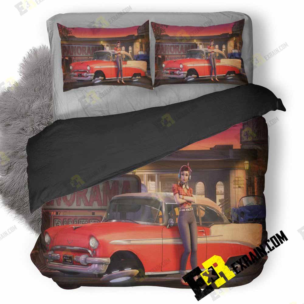 Retro D Va Overwatch Mn 3D Customized Duvet Cover Bedding Set
