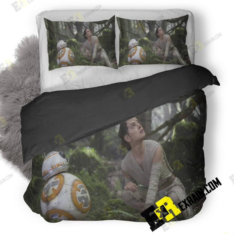 Rey And Bb8 Star Wars 5K Jk 3D Customized Duvet Cover Bedding Set