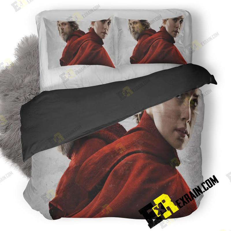 Rey And Luke Skywalker In Star Wars The Last Jedi Y2 3D Customized Duvet Cover Bedding Set