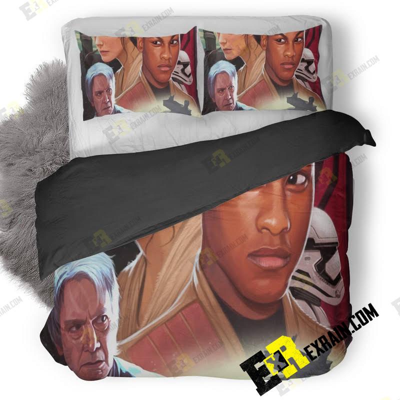 Rey Finn Han Solo Star Wars Artwork Gn 3D Customized Duvet Cover Bedding Set