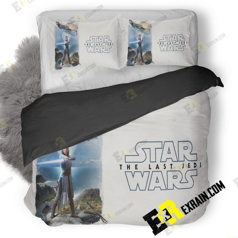 Rey Star Wars The Last Jedi Artwork Up 3D Customized Duvet Cover Bedding Set