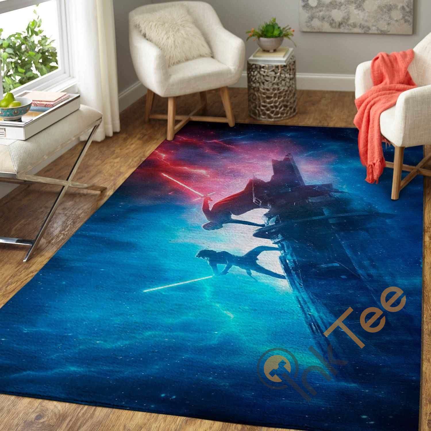 Rey Vs. Kylo Ren Area Rectangle Rug