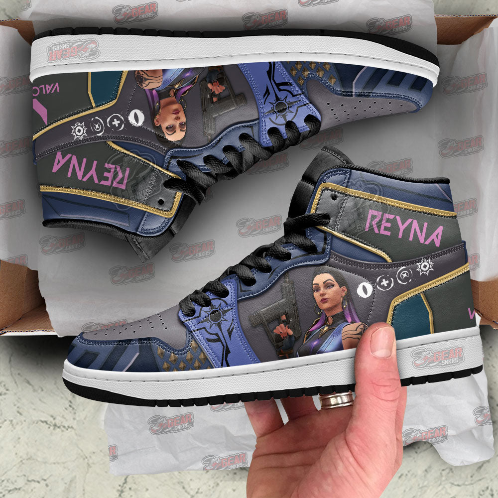 Reyna Valorant Agent JD Sneakers Shoes For Gamer, Air Jordan Hightop