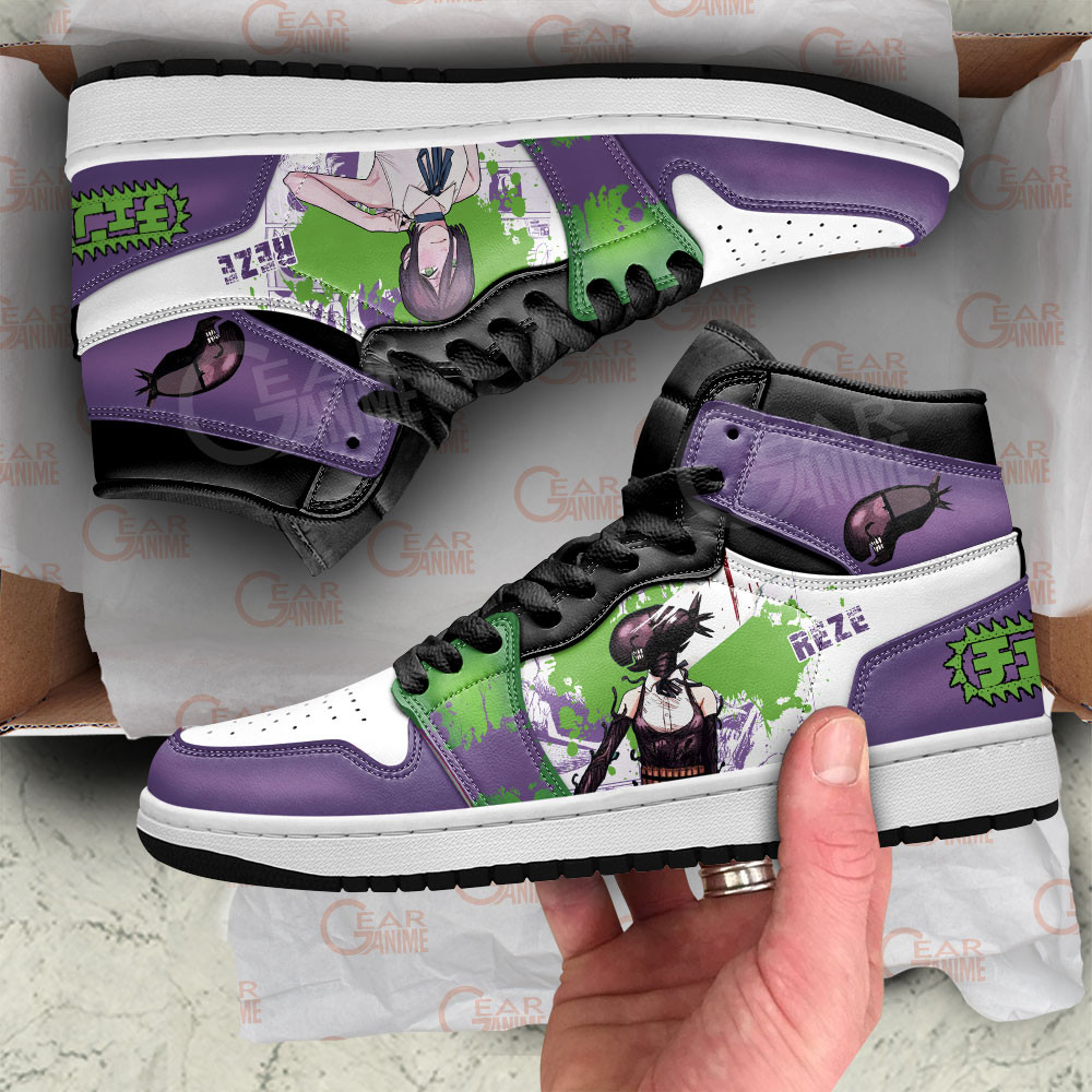 Reze JD1s Sneakers Anime Shoes, Air Jordan Hightop