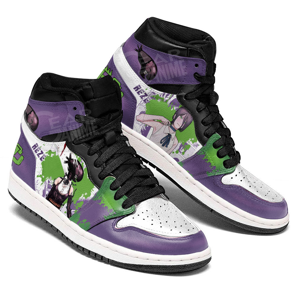 Reze JD1s Sneakers Anime Shoes, Air Jordan Hightop