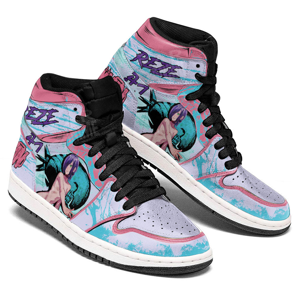 Reze JD1s Sneakers Anime Shoes Perfect Gift Idea, Air Jordan Hightop