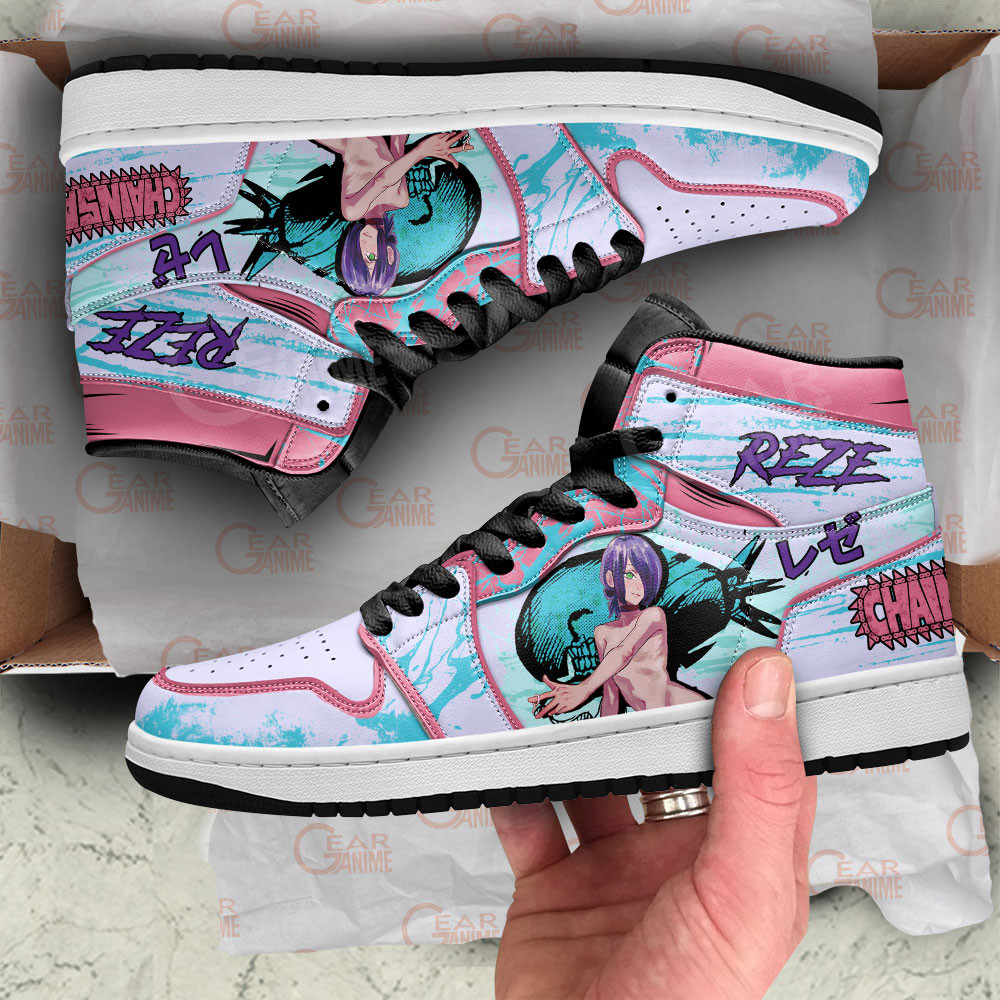 Reze JD1s Sneakers Anime Shoes Perfect Gift Idea, Air Jordan Hightop