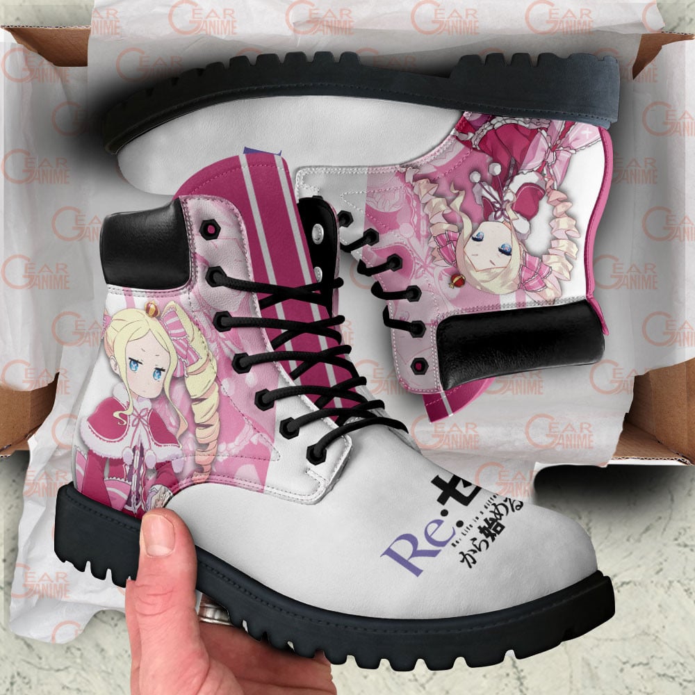 Re:Zero Beatrice Boots Anime Custom Shoes