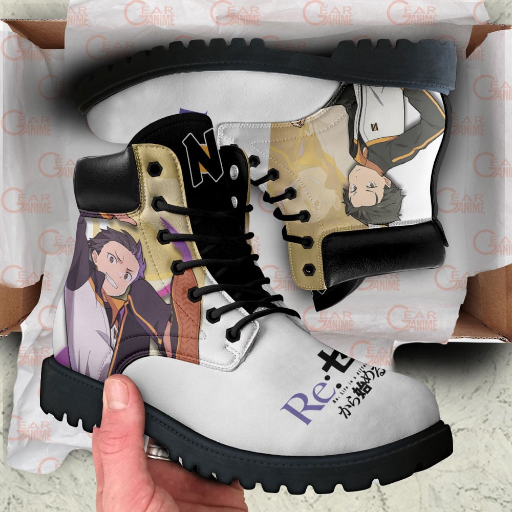 Re:Zero Subaru Natsuki Boots Anime Custom Shoes