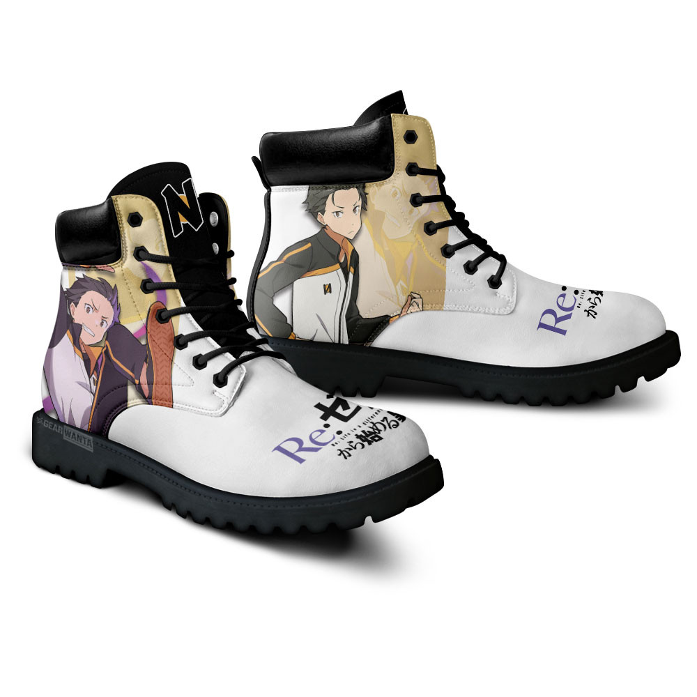 Re:Zero Subaru Natsuki Boots Anime Custom Shoes