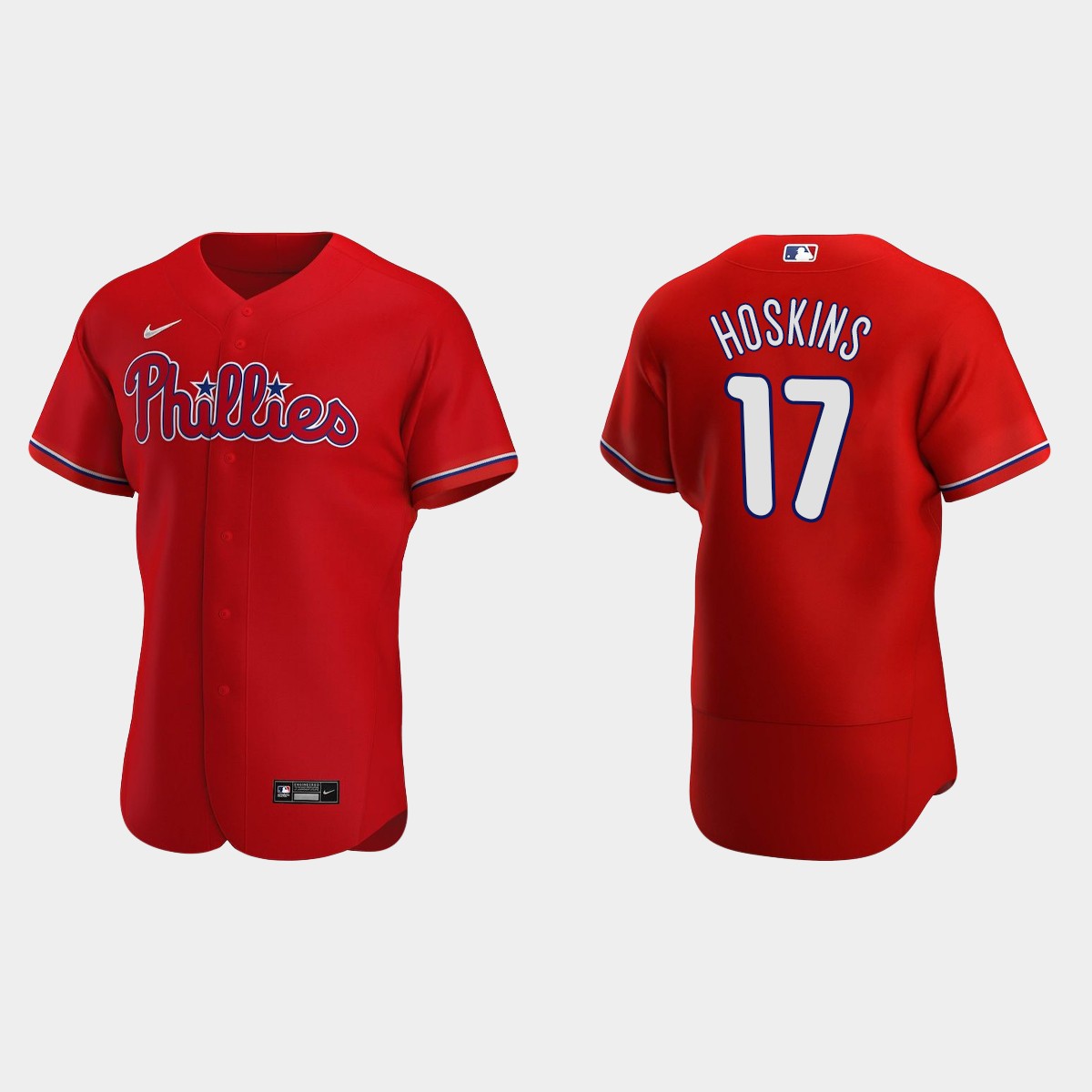 Rhys Hoskins #17 Philadelphia Phillies Red 2020 Alternate Jersey