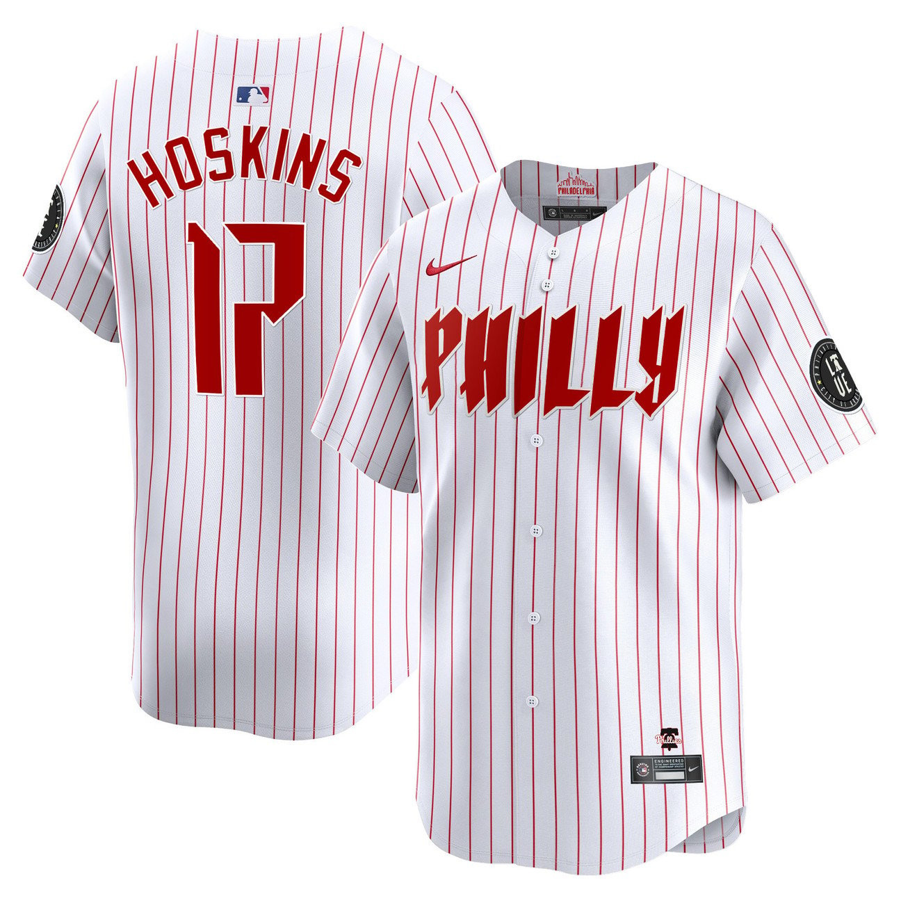 Rhys Hoskins Philadelphia Phillies Blue 2024 City Connect Limited White Jersey