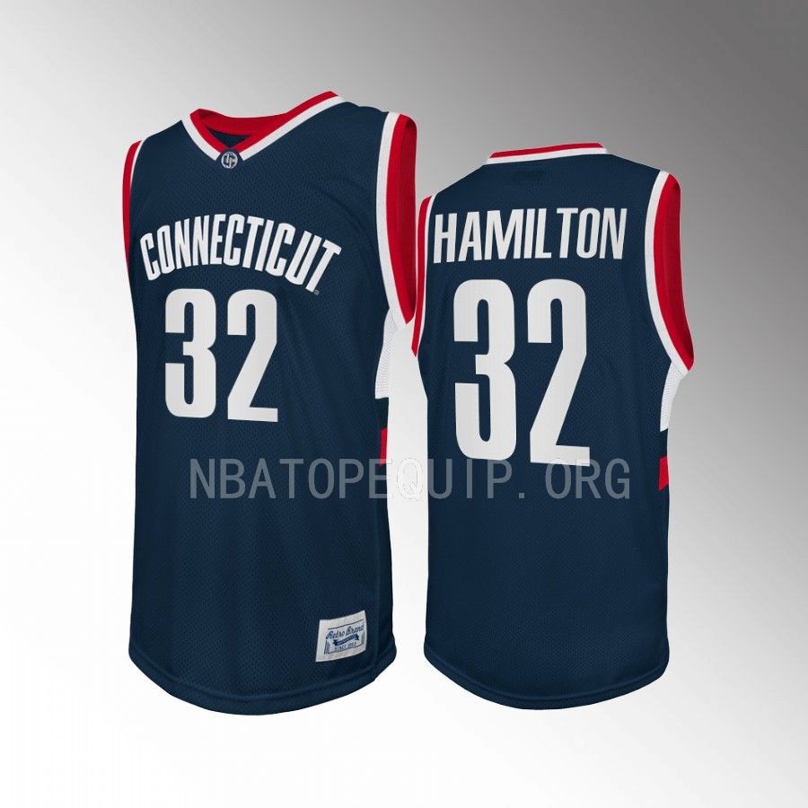 Richard Hamilton UConn Huskies Navy Jersey Retro Alumni