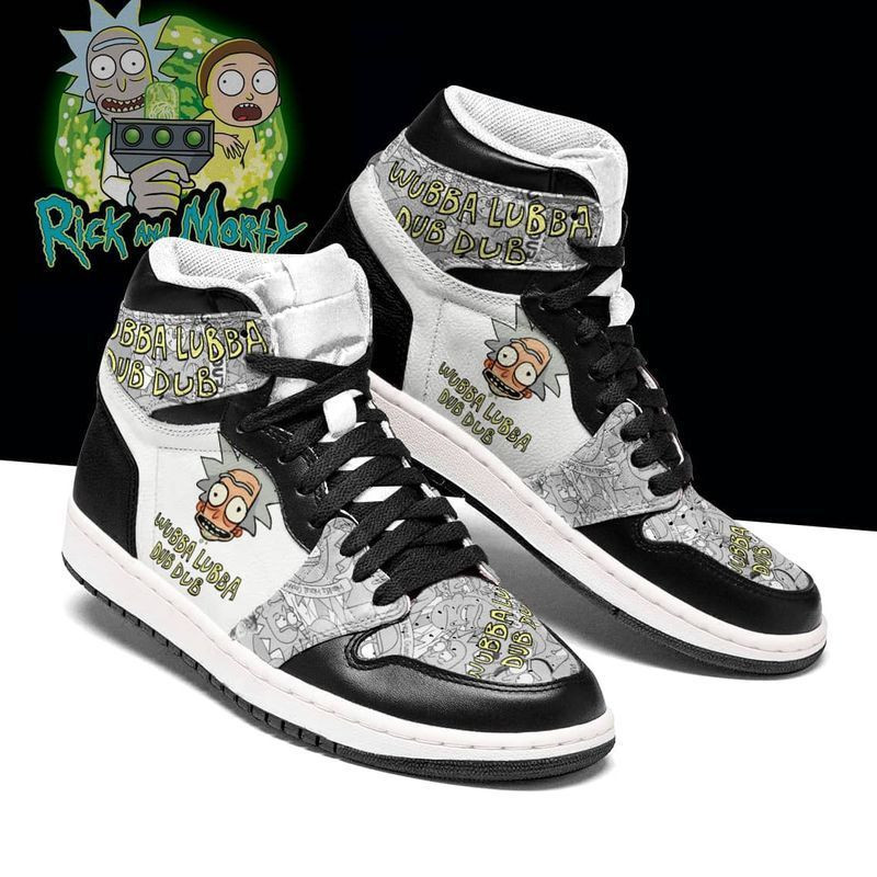 Rick and Morty 11 High Top Air Jordan Sneaker, Air Jordan Hightop