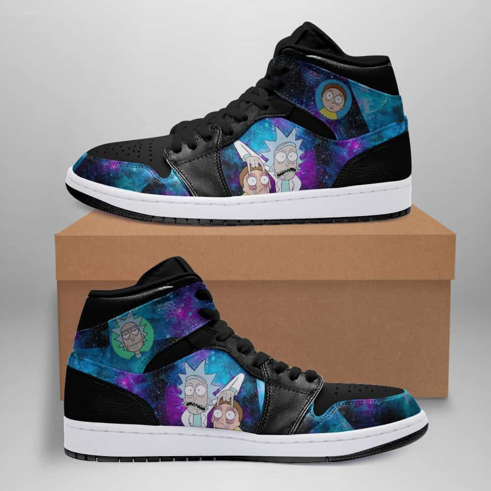 Rick and Morty 12 High Top Air Jordan Sneaker, Air Jordan Hightop