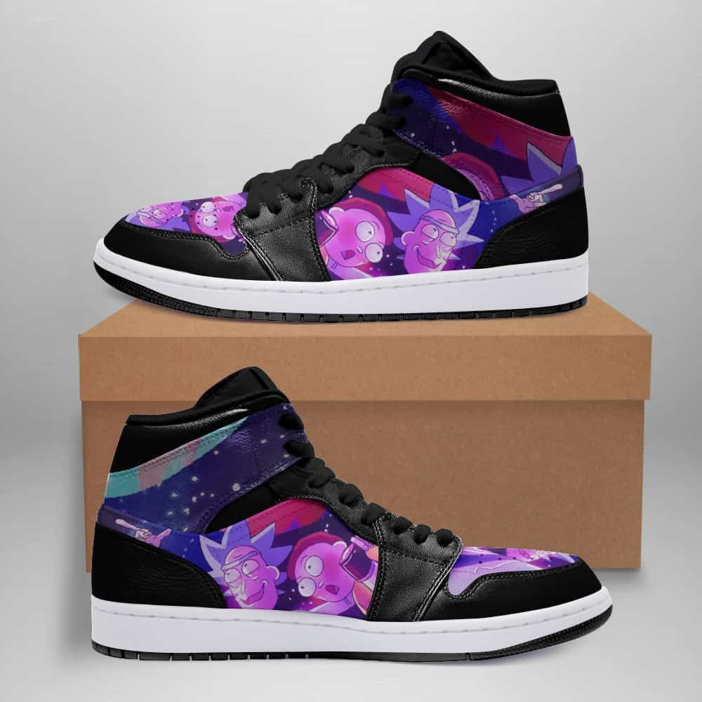 Rick and Morty 21 High Top Air Jordan Sneaker, Air Jordan Hightop