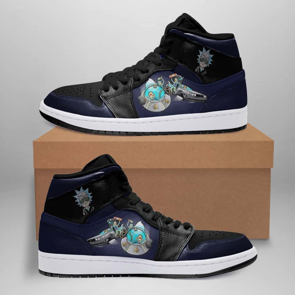Rick and Morty 23 High Top Air Jordan Sneaker, Air Jordan Hightop
