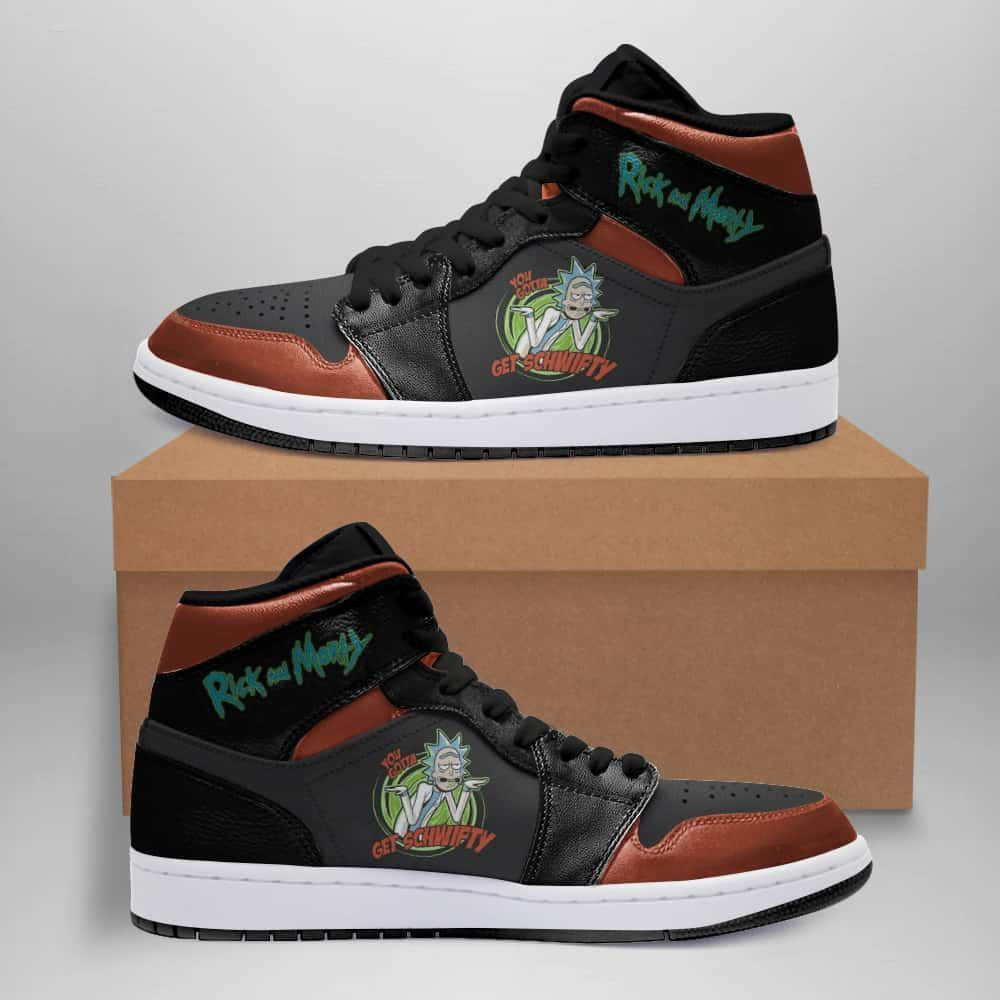 Rick and Morty 25 High Top Air Jordan Sneaker, Air Jordan Hightop